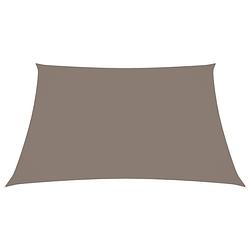 Foto van The living store zonnezeil waterbestendig uv-beschermend - 4 x 4 m - taupe