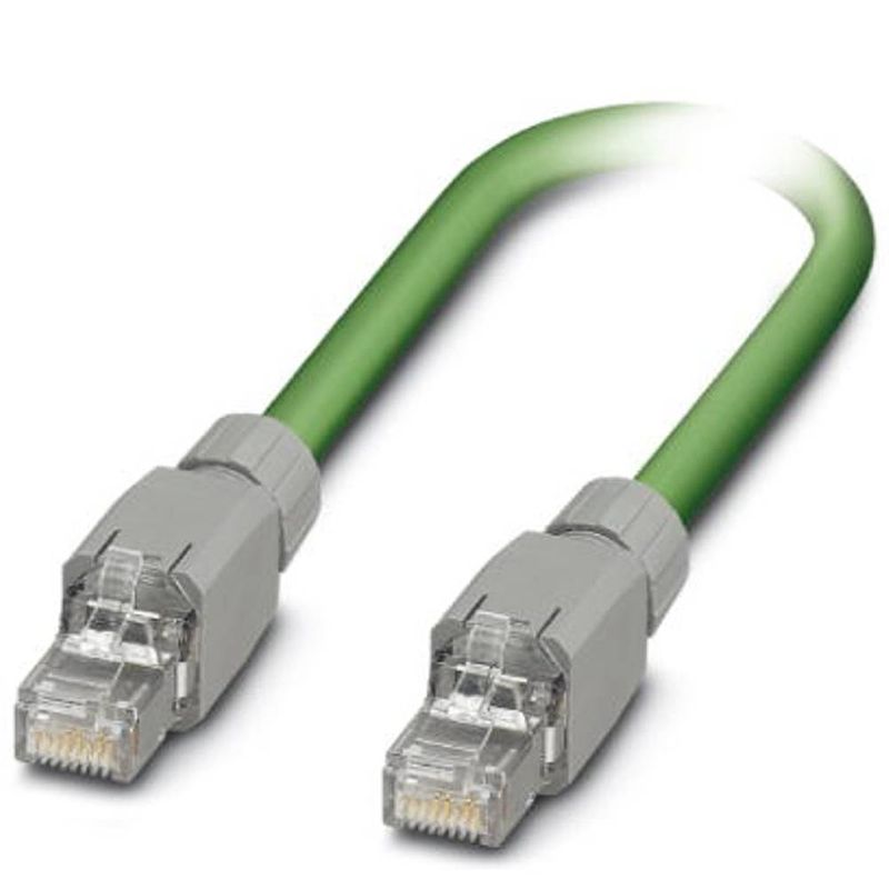 Foto van Phoenix contact 1404364 rj45 netwerkkabel, patchkabel cat 5, cat 5e sf/utp 0.50 m groen 1 stuk(s)