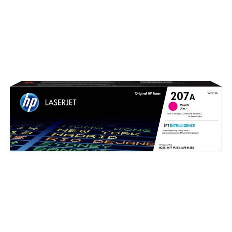 Foto van Hp 207a originele magenta laserjet tonercartridge (w2213a) voor hp color laserjet pro m255 / mfp m282 / m283