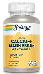 Foto van Solaray calcium-magnesium met vitamine d2 capsules