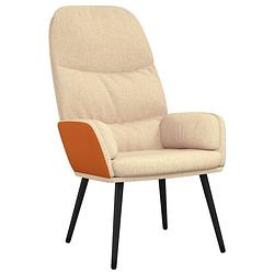 Foto van The living store fauteuil - - meubels - 70 x 77 x 98 cm - crèmewit