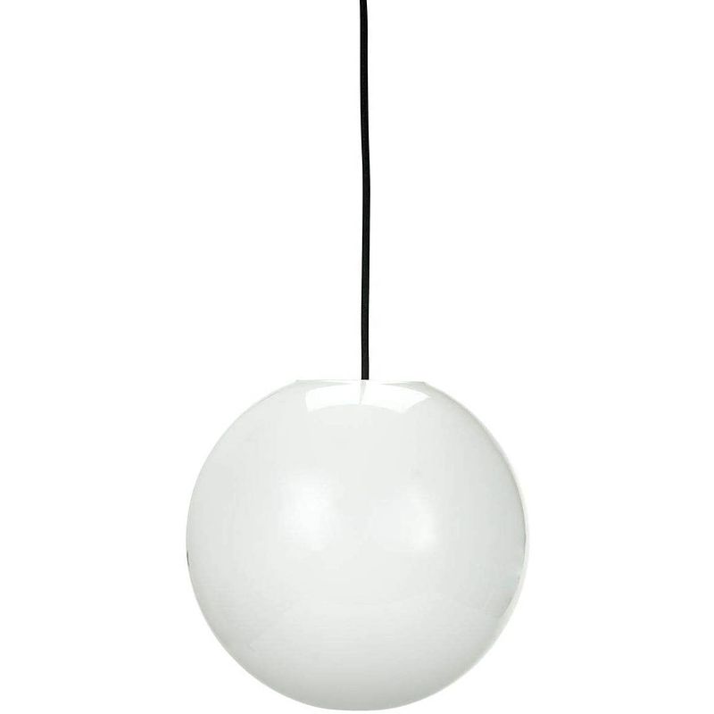 Foto van Dyberg larsen hanglamp café opal led 25 x 25 cm e27 40w wit