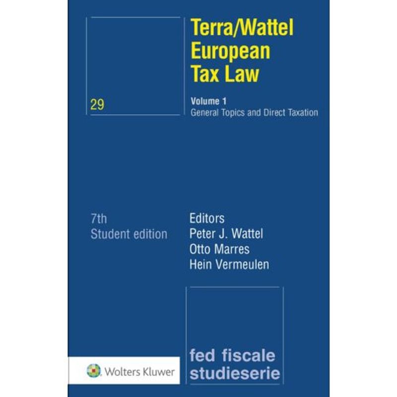 Foto van Terra/wattel european tax law / 1 general topics