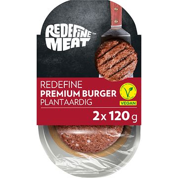 Foto van Redefine premium burger, 2 stuks, 240g bij jumbo