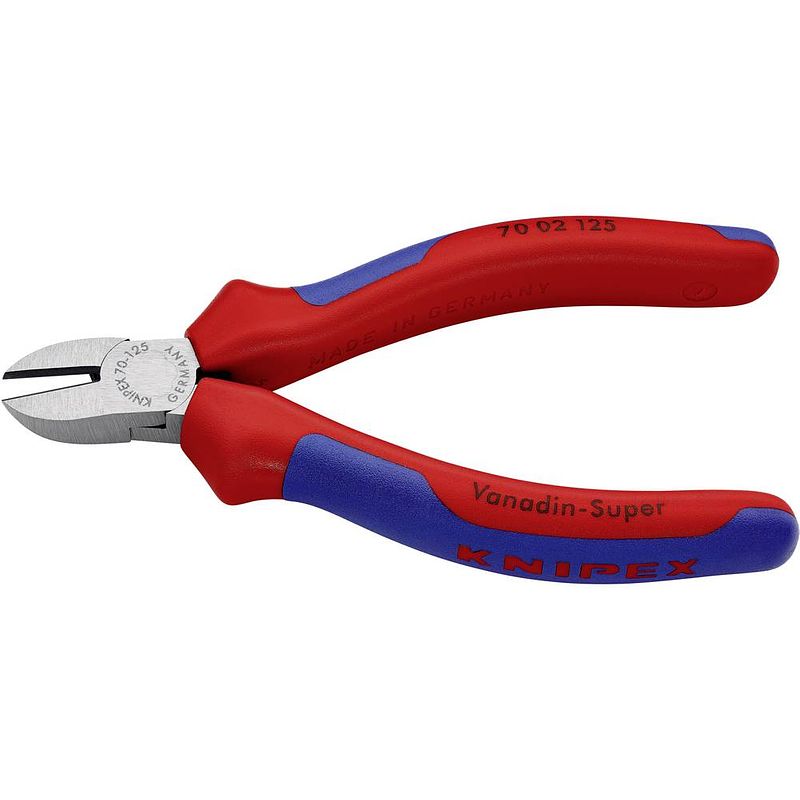 Foto van Knipex 70 02 125 70 02 125 werkplaats zijkniptang met facet 125 mm