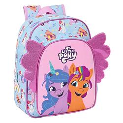 Foto van Schoolrugzak my little pony wild & free 26 x 34 x 11 cm blauw roze