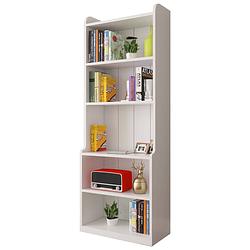 Foto van Boekenkast - wit - opbergrek met 6 planken - woonkamer - slaapkamer 30 x 60 x 180 cm- open planken - voor kantoor