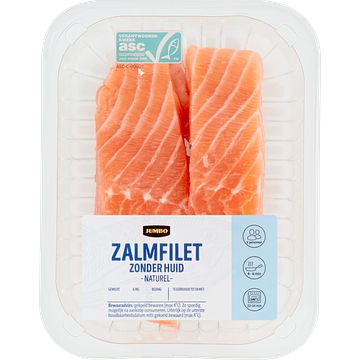 Foto van Jumbo zalmfilet zonder huid naturel ca. 230g