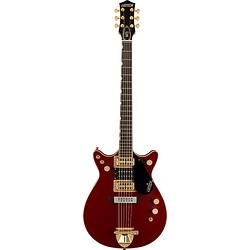 Foto van Gretsch g6131-my-rb limited edition malcolm young signature jet vintage firebird red elektrische gitaar met koffer