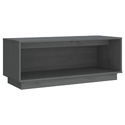 Foto van The living store zwevende tv-meubel - tv-meubels - afmetingen- 90 x 35 x 35 cm - grijs