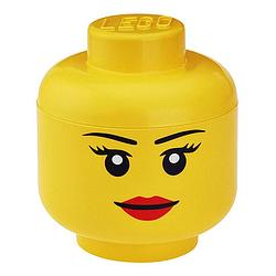 Foto van Lego iconic girl groot opbergbox - geel