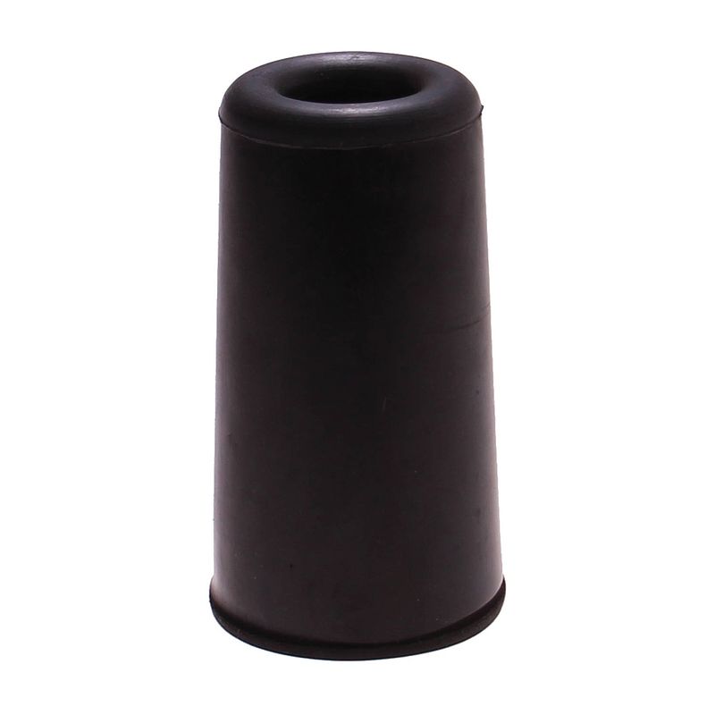 Foto van Deltafix deurbuffer - deurstopper - zwart - rubber - 75 x 40 mm - deurstoppers