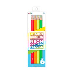 Foto van Ooly - jumbo brights neon colored pencils