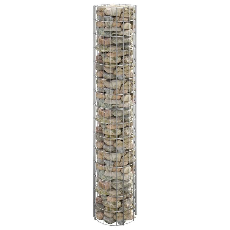 Foto van Infiori gabion paal rond ø30x150 cm gegalvaniseerd staal