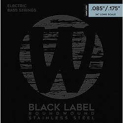 Foto van Warwick black label 40250 dl 4 stainless steel dark lord 85-175 snarenset voor elektrische basgitaar