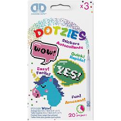 Foto van Diamond dotz wow dotzies stickers diamond painting, 1.434 dotz, 8x8 cm