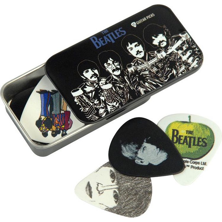 Foto van D'saddario 1cab4-15bt3 the beatles sgt. pepper plectrumdoosje