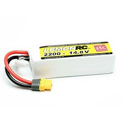 Foto van Lemonrc lipo accupack 14.8 v 2200 mah aantal cellen: 4 35 c softcase xt60