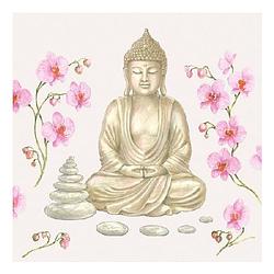 Foto van 20x boeddha servetten 33 x 33 cm - feestservetten