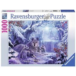 Foto van Ravensburger puzzel wolven in de winter - 1000 stukjes