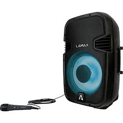 Foto van Karaokesysteem lamax partyboombox500 spatwaterbestendig, sfeerverlichting, herlaadbaar, incl. microfoon, incl. afstandsbediening