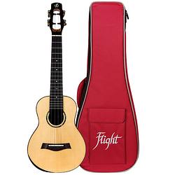 Foto van Flight royal series voyager eq-a concert elektrisch-akoestische concert ukelele met gigbag