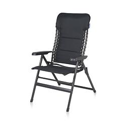 Foto van Campart campingstoel ch-0696- vouwstoel mollema lichtgewicht - verstelbaar en opvouwbaar - grijs