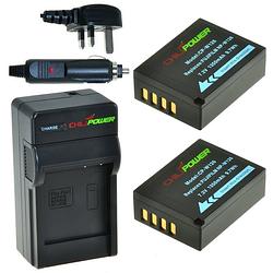 Foto van 2 x np-w126 accu's voor fujifilm - charger kit + car-charger - uk version