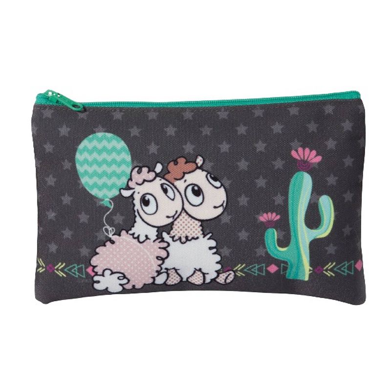 Foto van Nici etui lama baby junior 20,5 cm polyester zwart