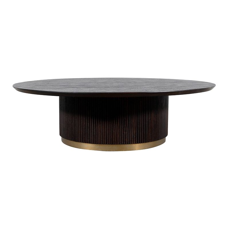 Foto van Ptmd xelle black coffeetable 125 cm