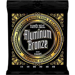 Foto van Ernie ball 2568 aluminum bronze light 11-52 snarenset