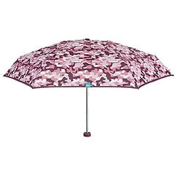 Foto van Perletti paraplu camouflage dames 90 cm microvezel roze