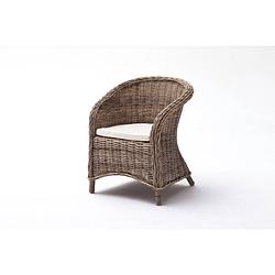 Foto van 2 x bonsun fauteuil in grijs rotan.