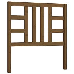 Foto van The living store houten hoofdeinde - bedframe zonder hoofdeinde - 96 x 4 x 100 cm - honingbruin