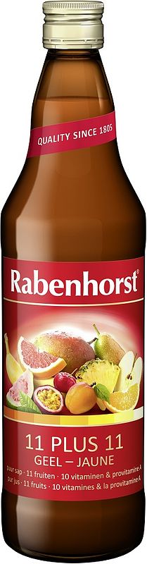 Foto van Rabenhorst multivruchtensap 11 plus 11 geel