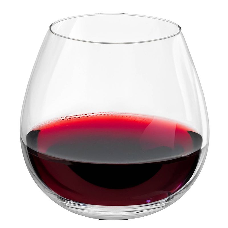 Foto van Set van 6x stuks wijnglazen zonder voet voor rode wijn 590 ml ronda - wijnglazen