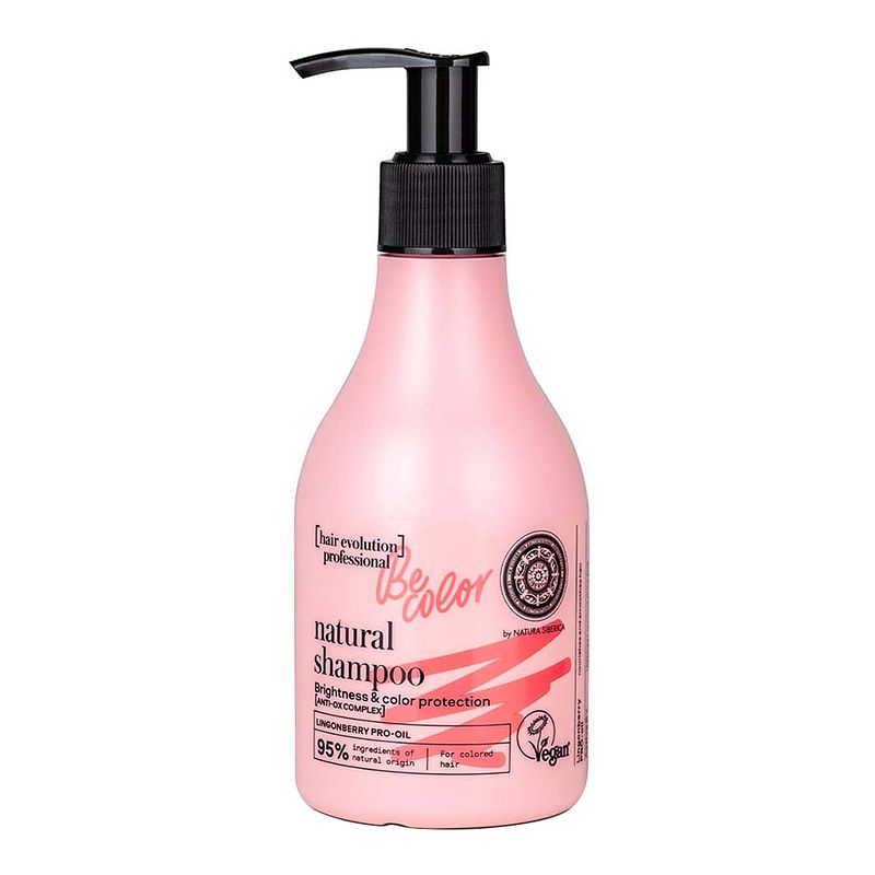 Foto van Hair evolution be color natural shampoo natuurlijke veganistische shampoo voor gekleurd haar 245ml