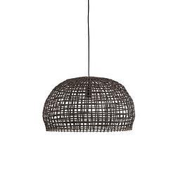 Foto van Light & living - hanglamp olaki - 56x56x34 - bruin