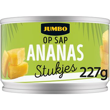 Foto van Jumbo ananasstukjes op fruitsap 227g