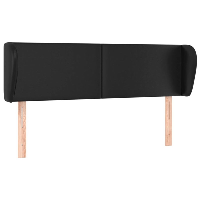 Foto van The living store hoofdeind bedaccessoires - 147 x 23 cm - zwart