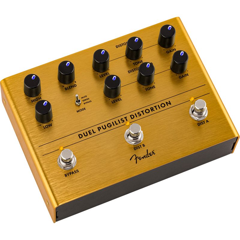 Foto van Fender duel pugilist distortion effectpedaal met drie modi en clean blend