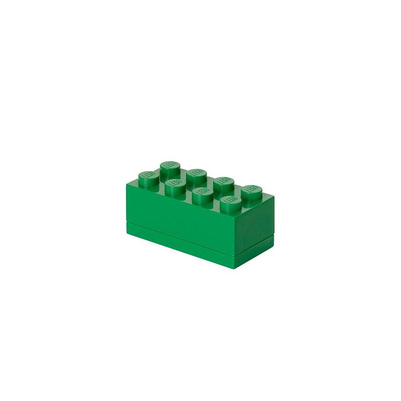 Foto van Set van 2 - opbergbox mini 8, groen - lego