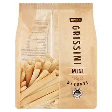 Foto van Jumbo grissini mini naturel 150g