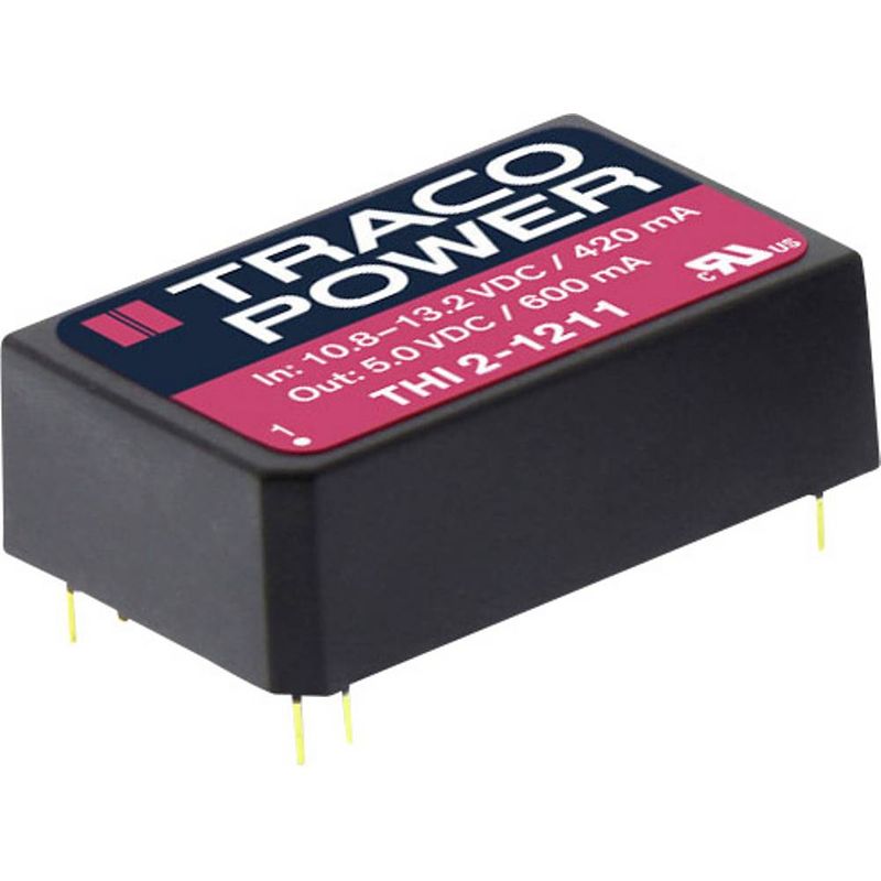 Foto van Tracopower thi 0511 dc/dc-converter, print 5 v/dc 5 v/dc 400 ma 2 w aantal uitgangen: 1 x