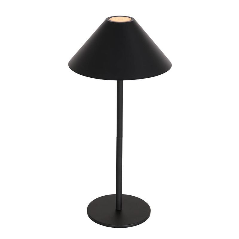 Foto van Moderne tafellamp - steinhauer - glas - modern - led - l: 19,5cm - voor binnen - woonkamer - eetkamer - zwart