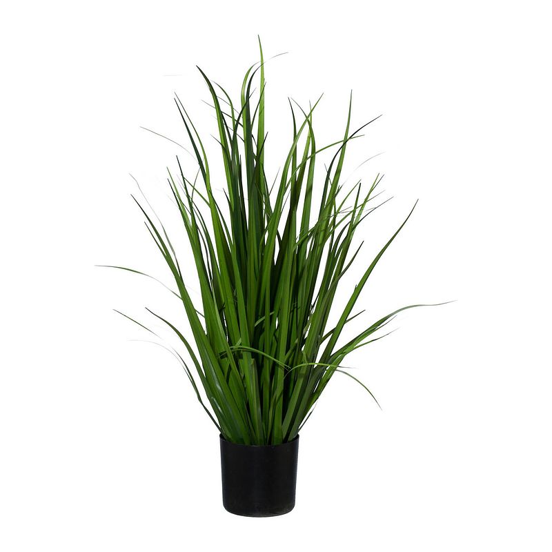 Foto van Kopu® kunstplant miscanthus 78 cm - in zwarte pot - nepgras