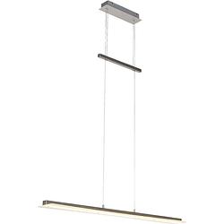 Foto van Reality hanglamp smash 150 cm led staal/glas wit/zilver