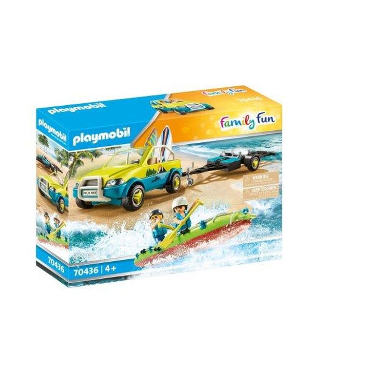 Foto van Playmobil family fun strandwagen met kano's 70436