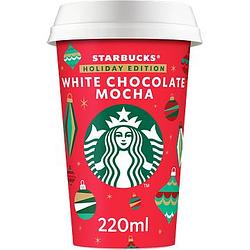 Foto van Starbucks® white chocolate mocha 220ml aanbieding bij jumbo | 2 verpakkingen a 220250 ml of bakken a 450 gram