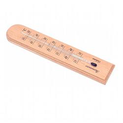 Foto van Synx tools thermometer hout design 20cm - thermometers - weermeters - buitenthermometer - compact